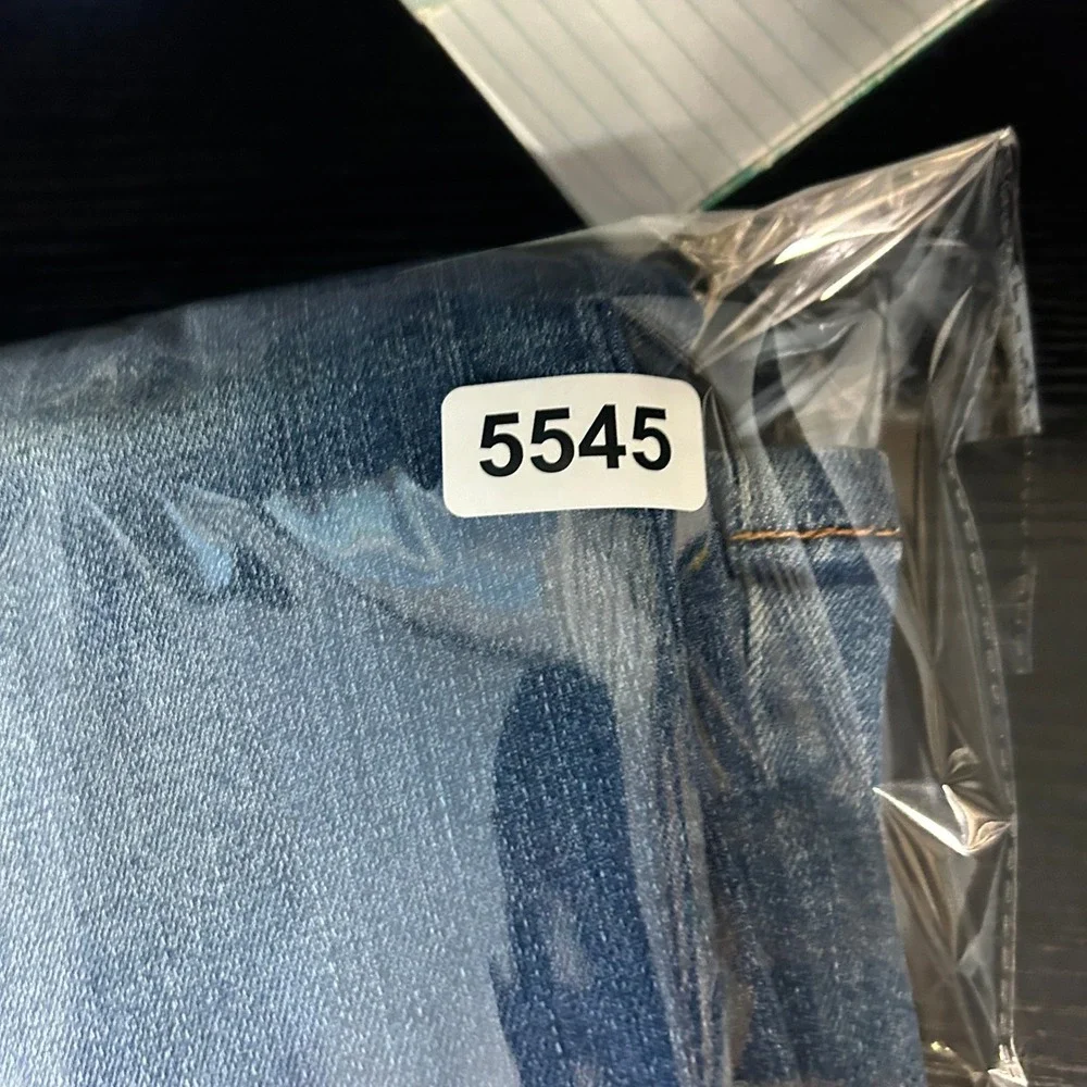 Judy BlueWide Leg Jeans Womens 0/24 HighRise Tummy Control Blue Denim Distressed